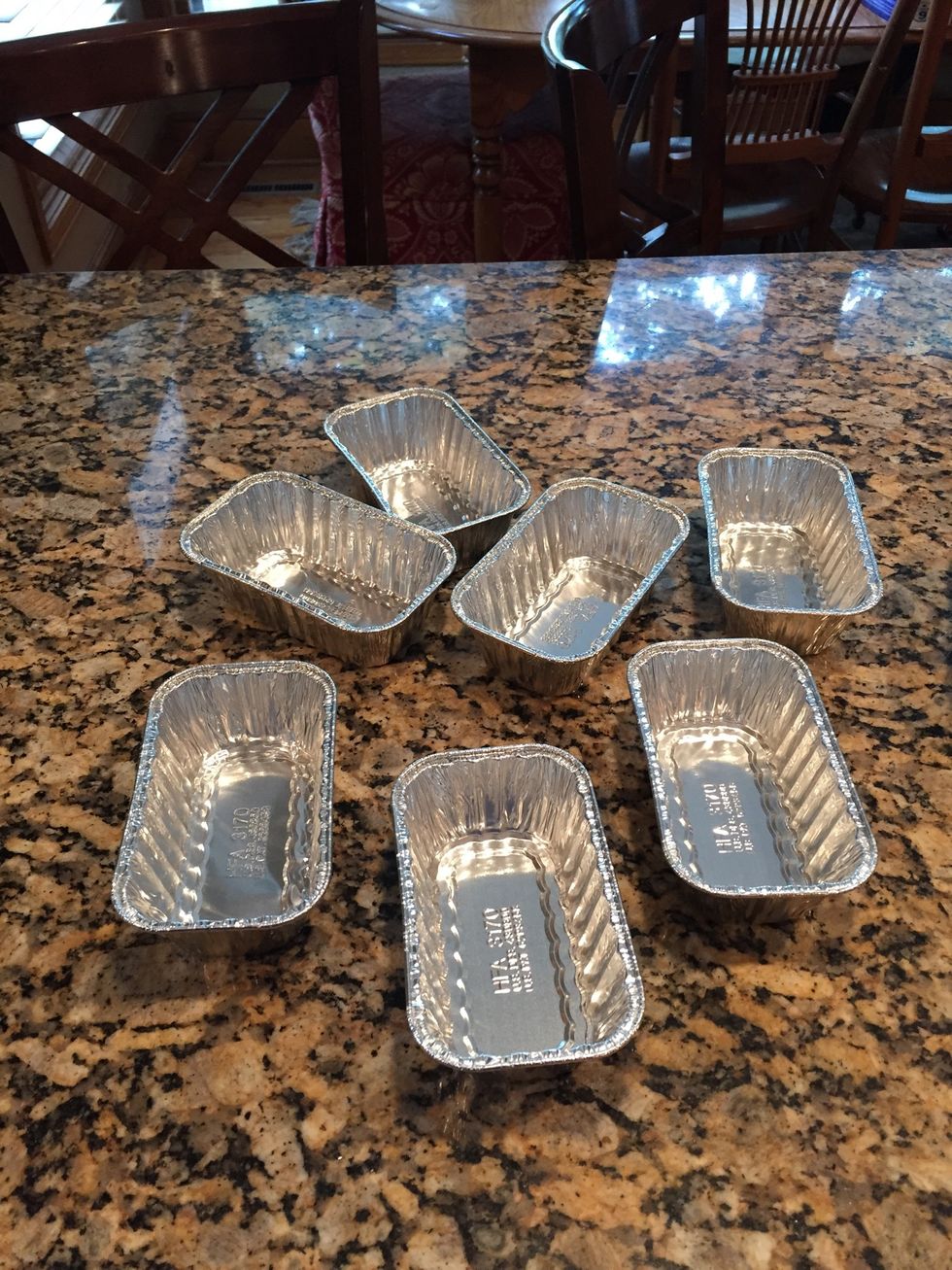 Preheat oven to 325\u00b0..and while its warming, get your mini loaf pans ready. Spray (well) with nonstick spray