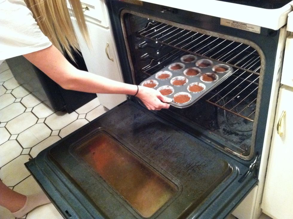 Preheat oven to 350 and leave in for about 10 to 15 minutes depending on your oven