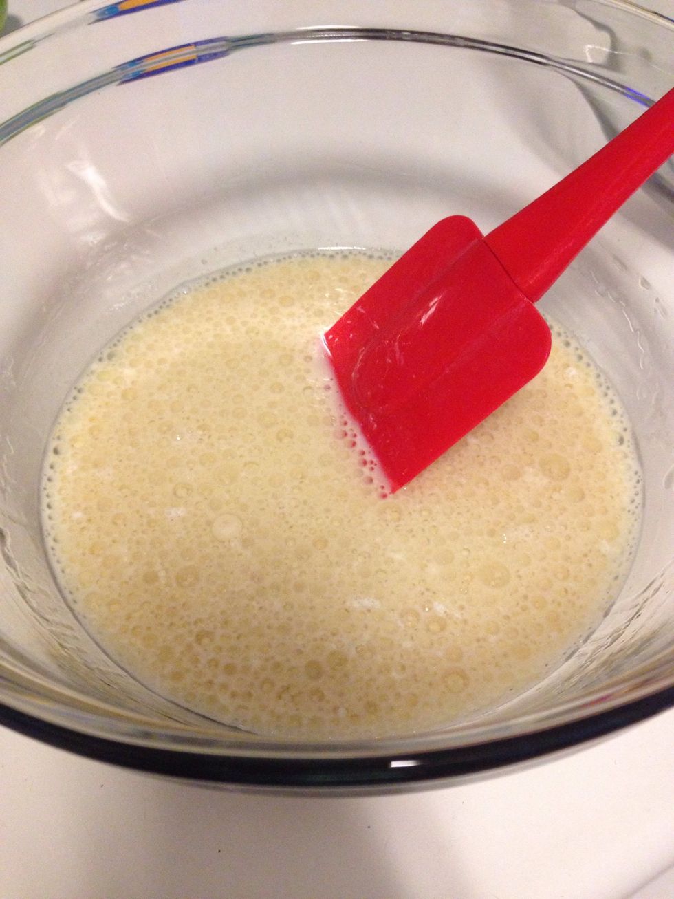 Preheat oven to 350*. Combine first 4 ingredients in a medium bowl and set aside.