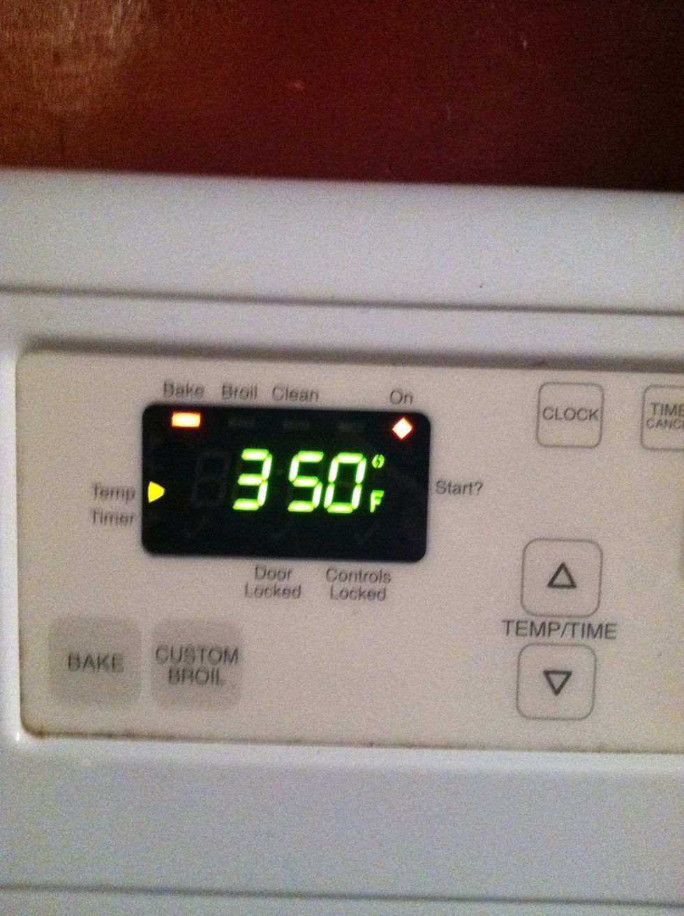 Preheat oven to 350 degrees F