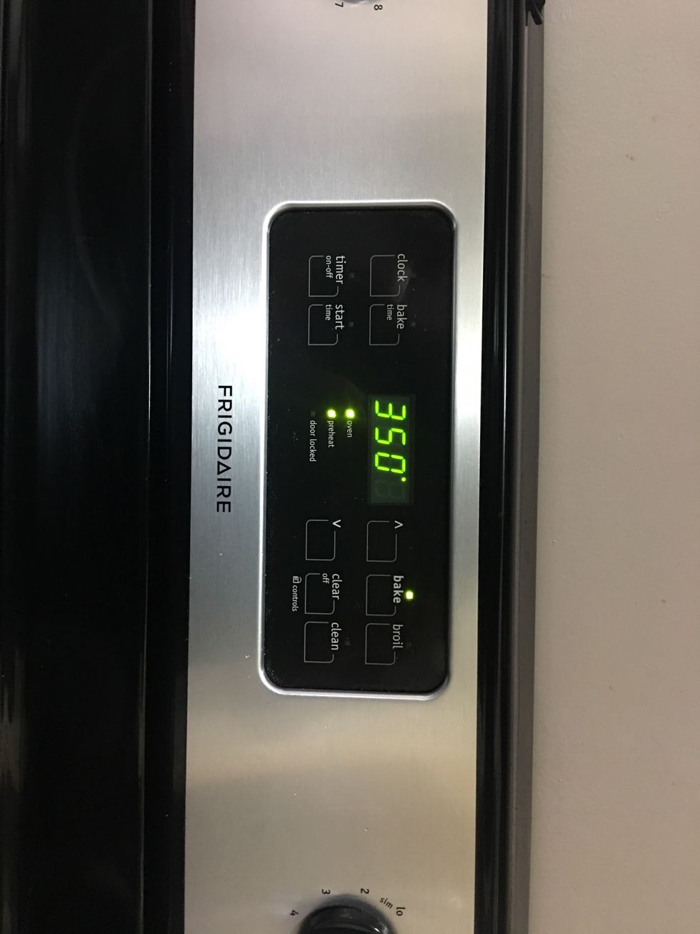 Preheat oven to 350 degrees Fahrenheit or 176 degrees Celsius