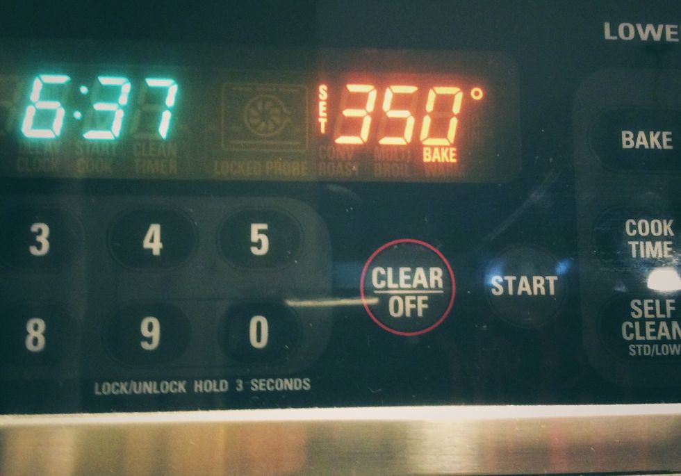 Preheat oven to 350 degrees.
