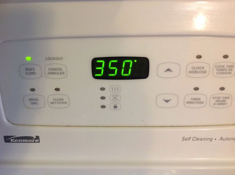 Preheat Oven to 350 degrees