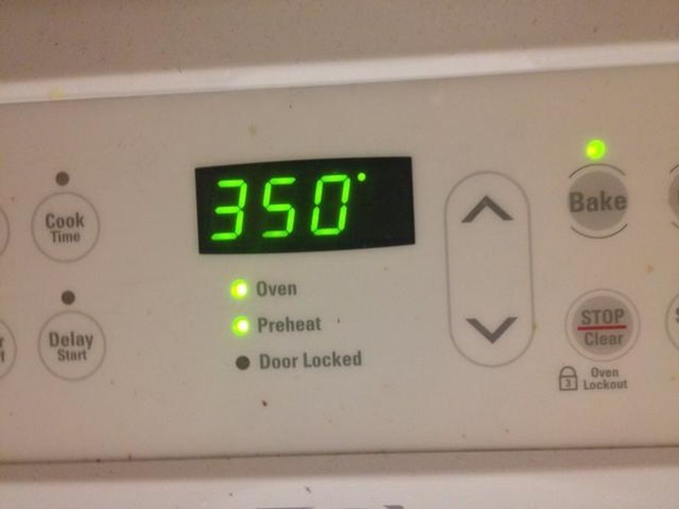 preheat oven to 350 degrees