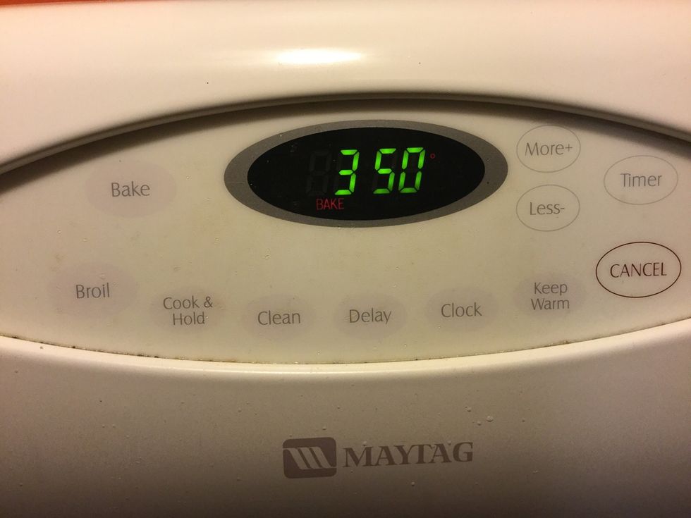 Preheat oven to 350 degrees