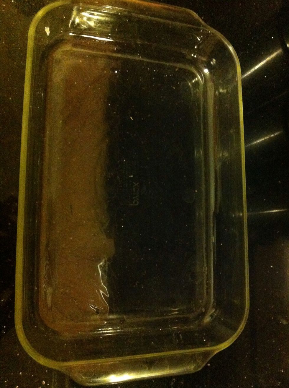 Preheat oven to 350\u00b0F. Grease a 10x15 inch baking pan.