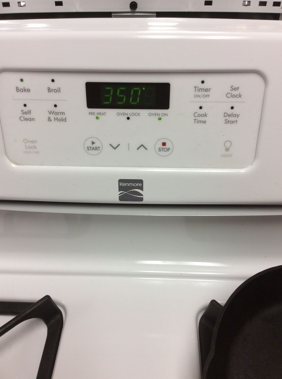 Preheat oven to 350\u00b0F
