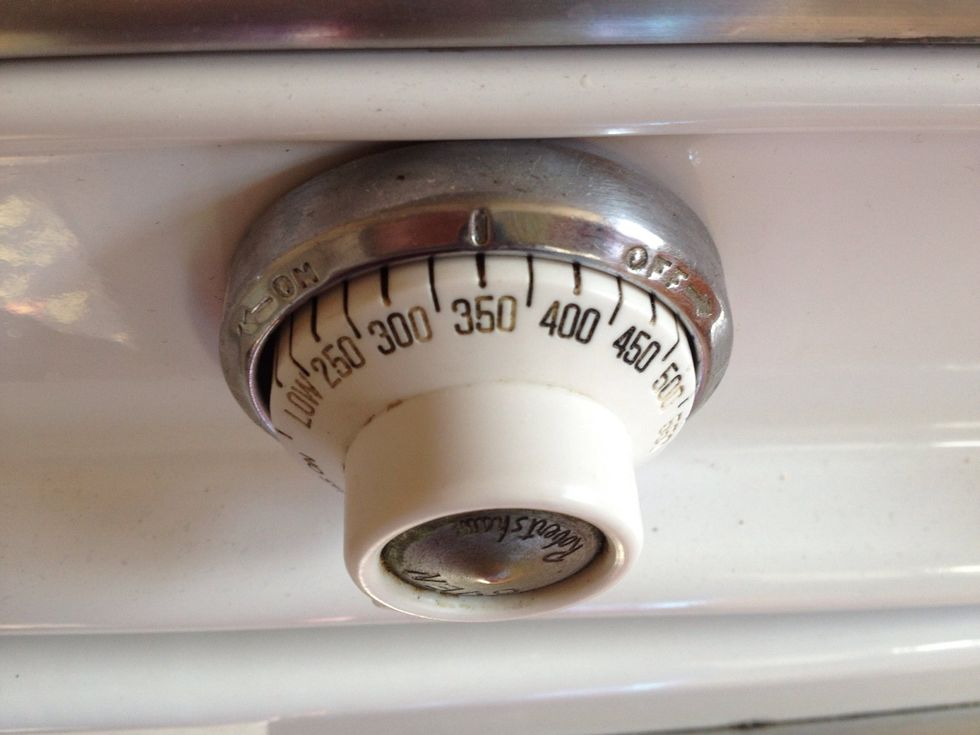 Preheat oven to 350!