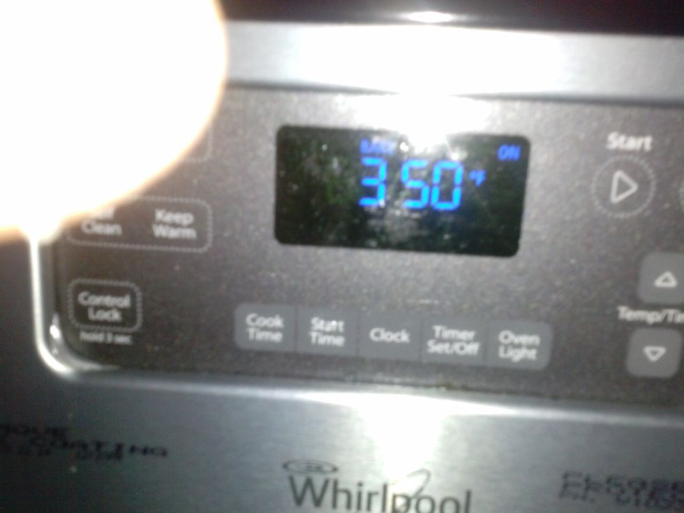 preheat oven to 350