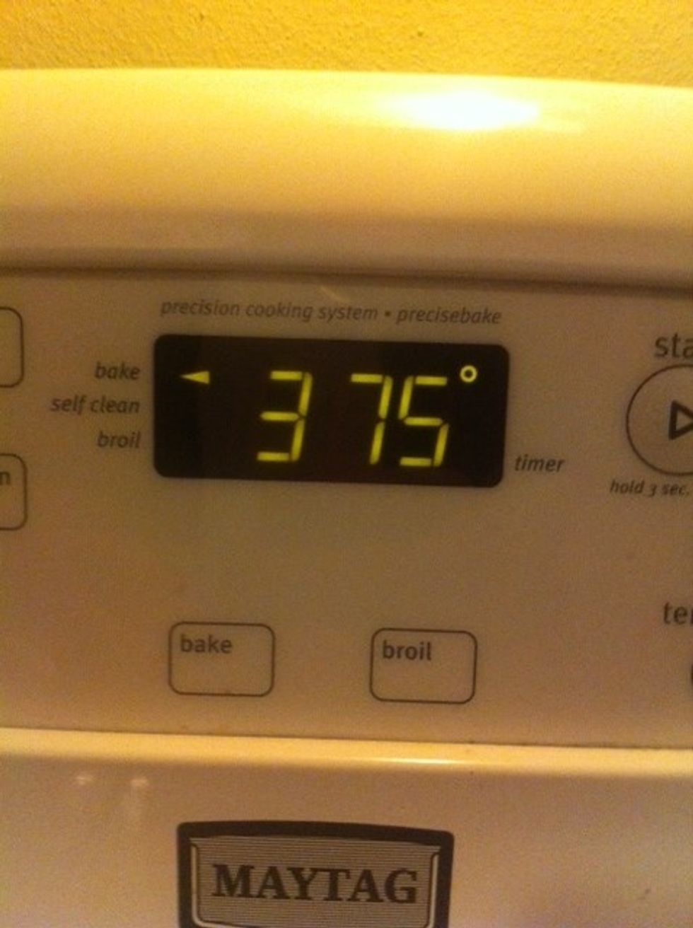 Preheat oven to 375'F.