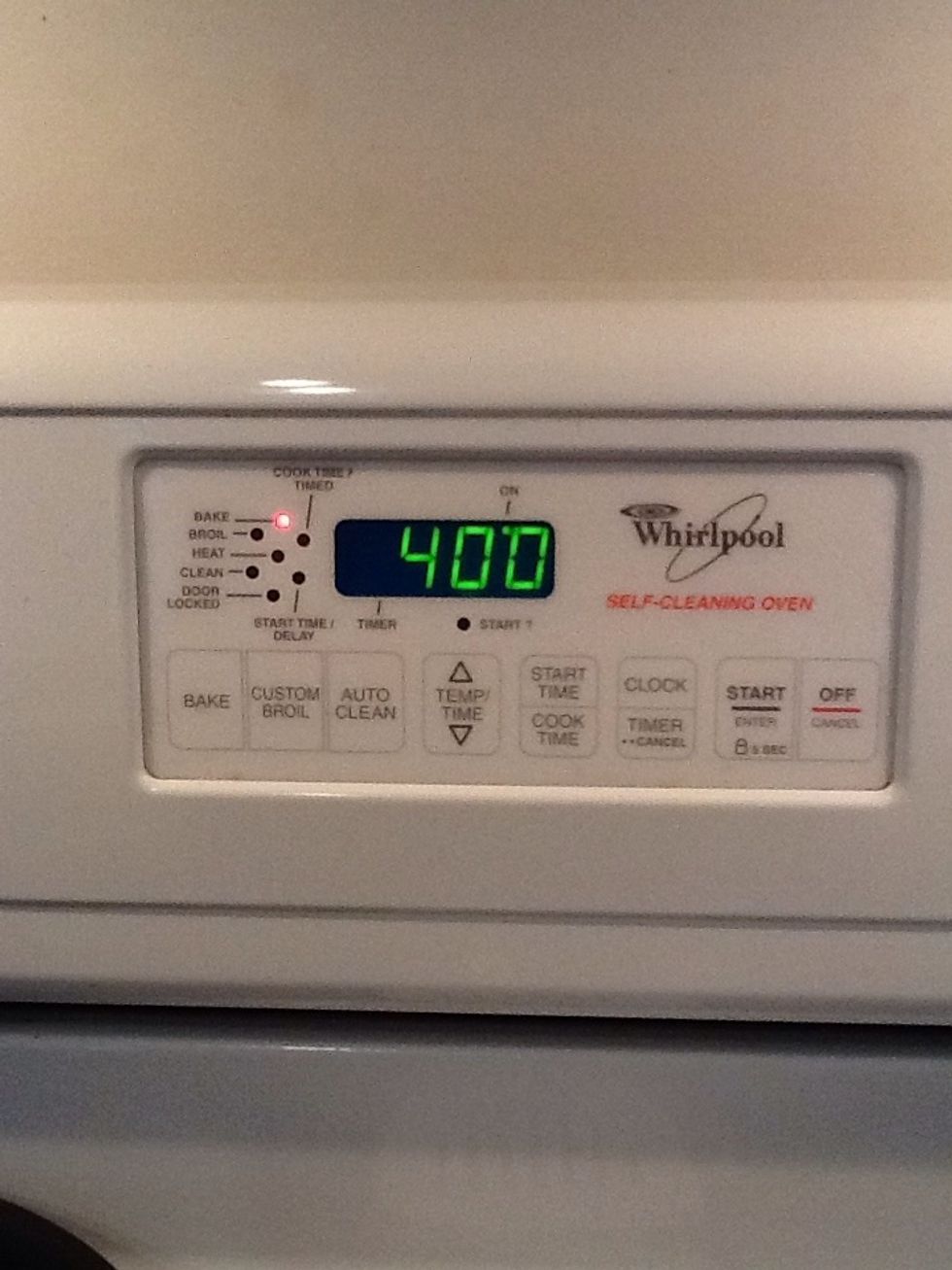 Preheat oven to 400 degrees F.