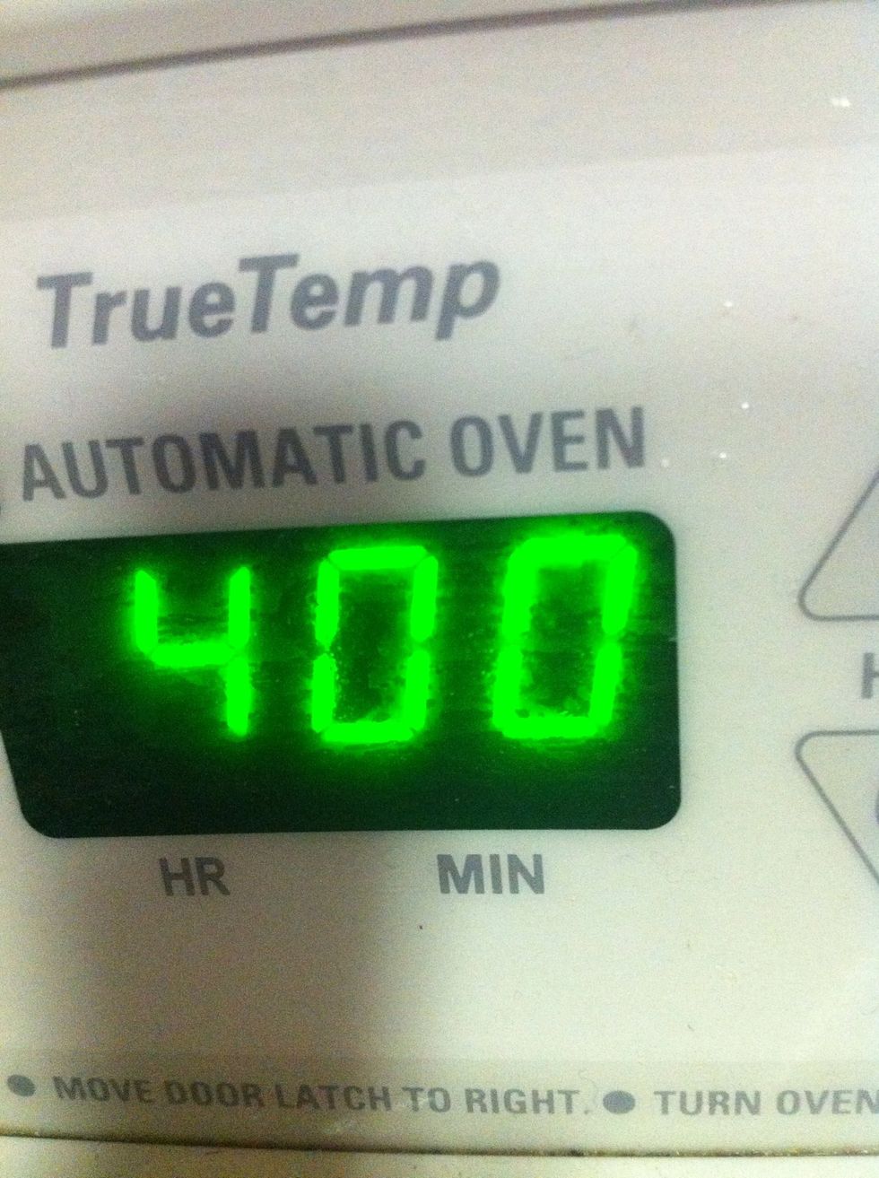 Preheat oven to 400 degrees.....
