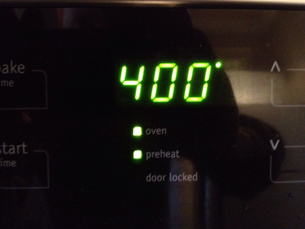 Preheat oven to 400 F