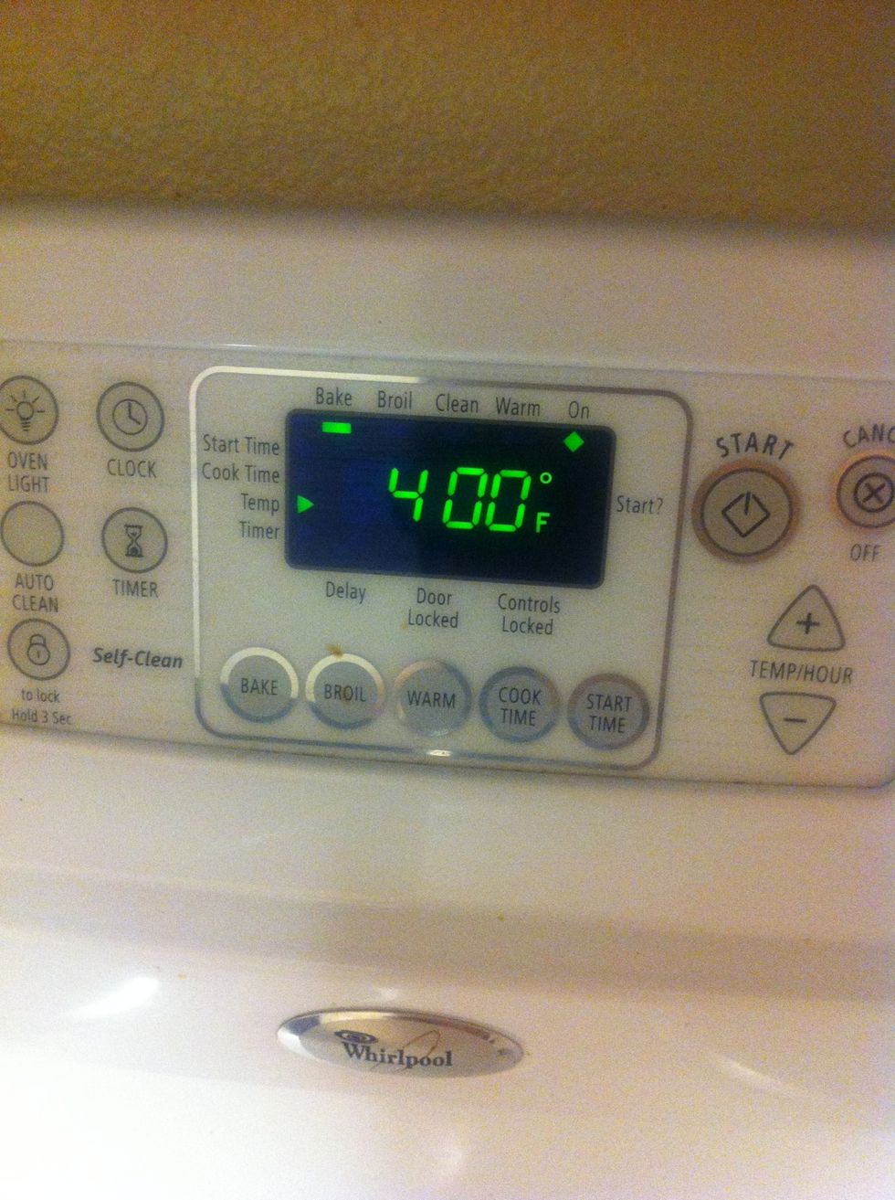 Preheat oven to 400