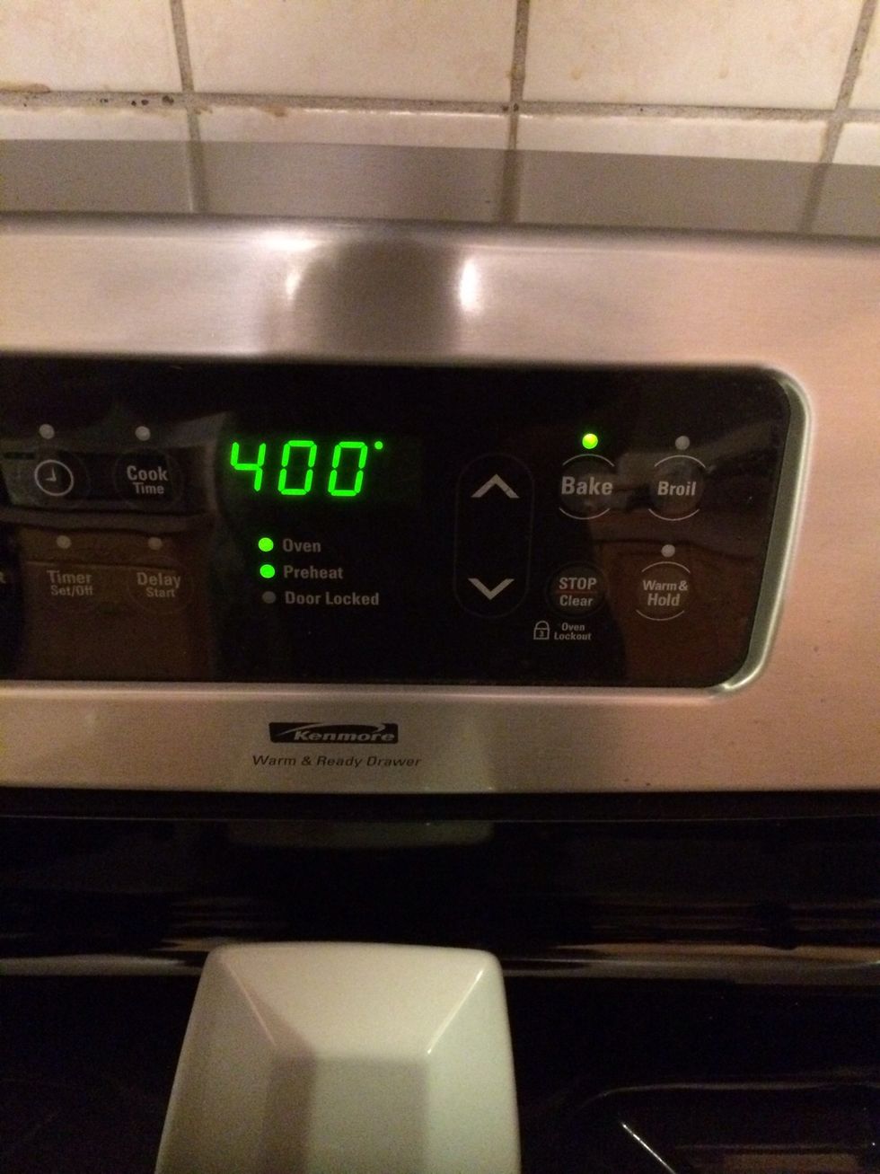 Preheat oven to 400F