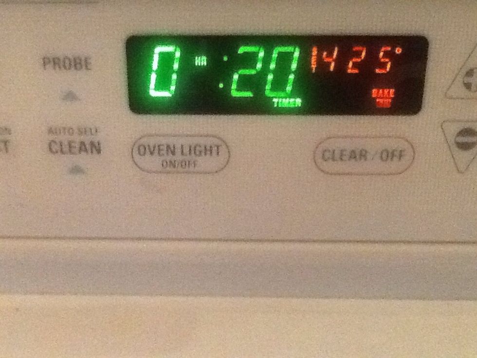Preheat oven to 425\u00b0