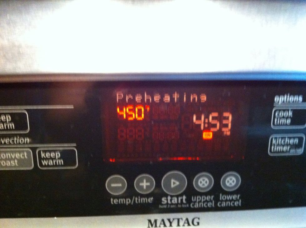 Preheat oven to 450 degrees.