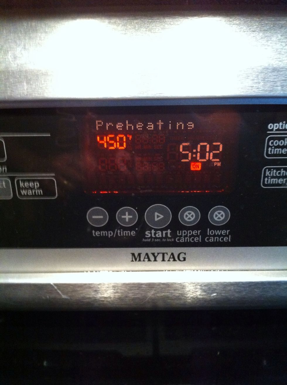 Preheat oven to 450 degrees.