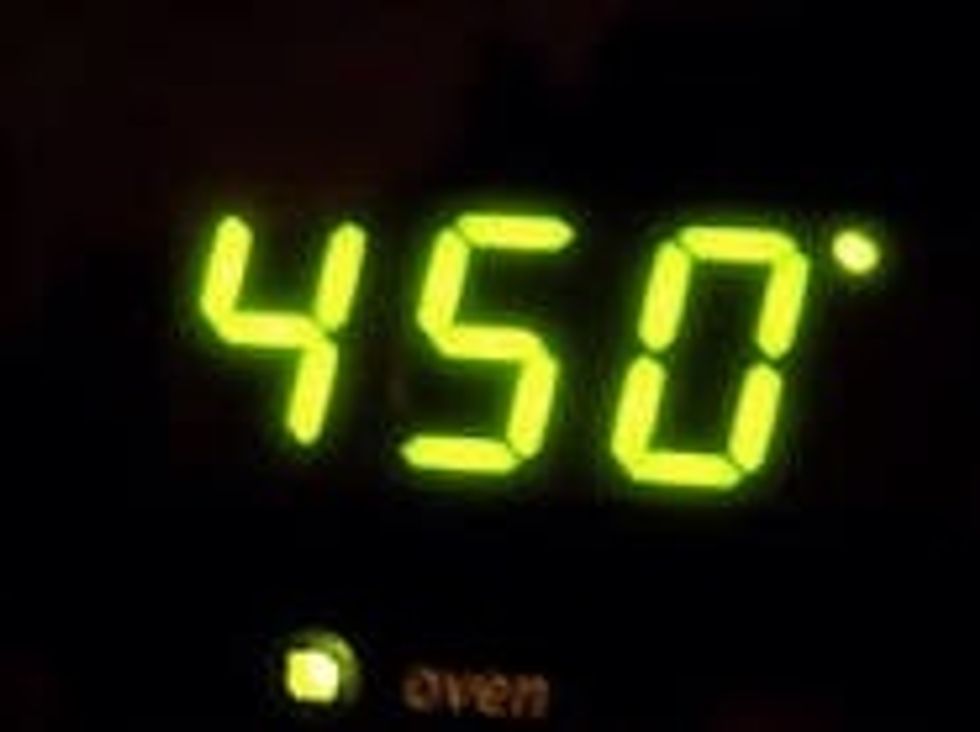 Preheat oven to 450\u00ba