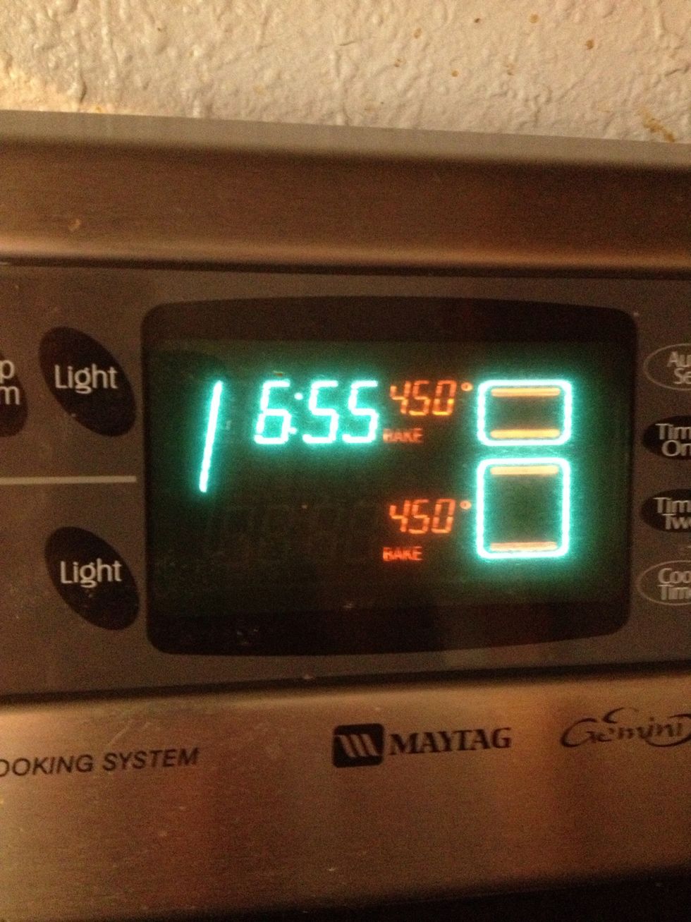 Preheat oven to 450F.