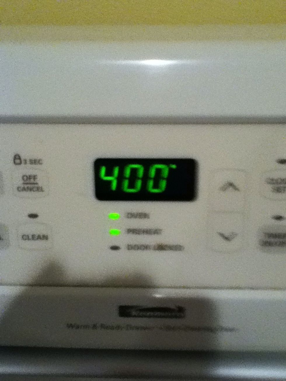 Preheat oven.