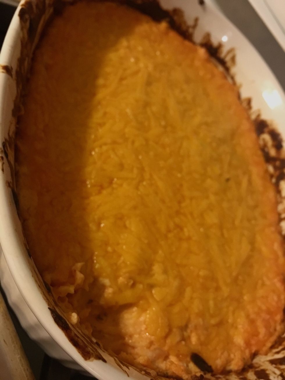 Preheat over 375 and cook for 30- 35 mins