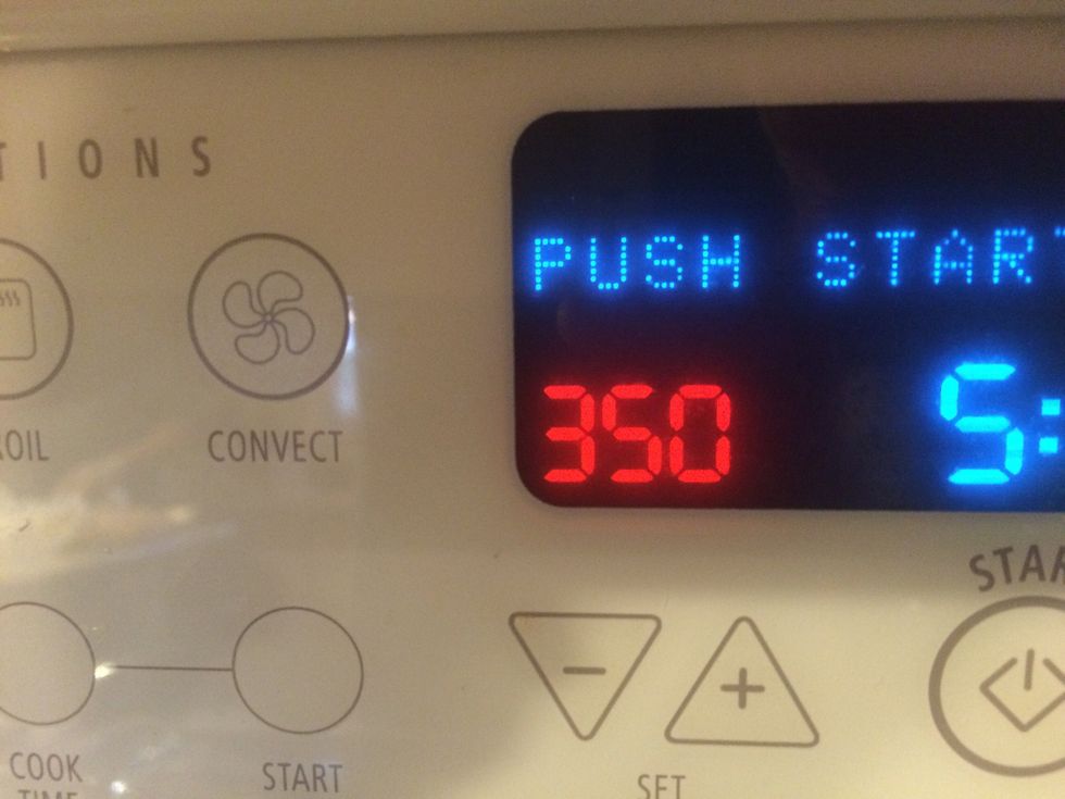 Preheat over to 350'F