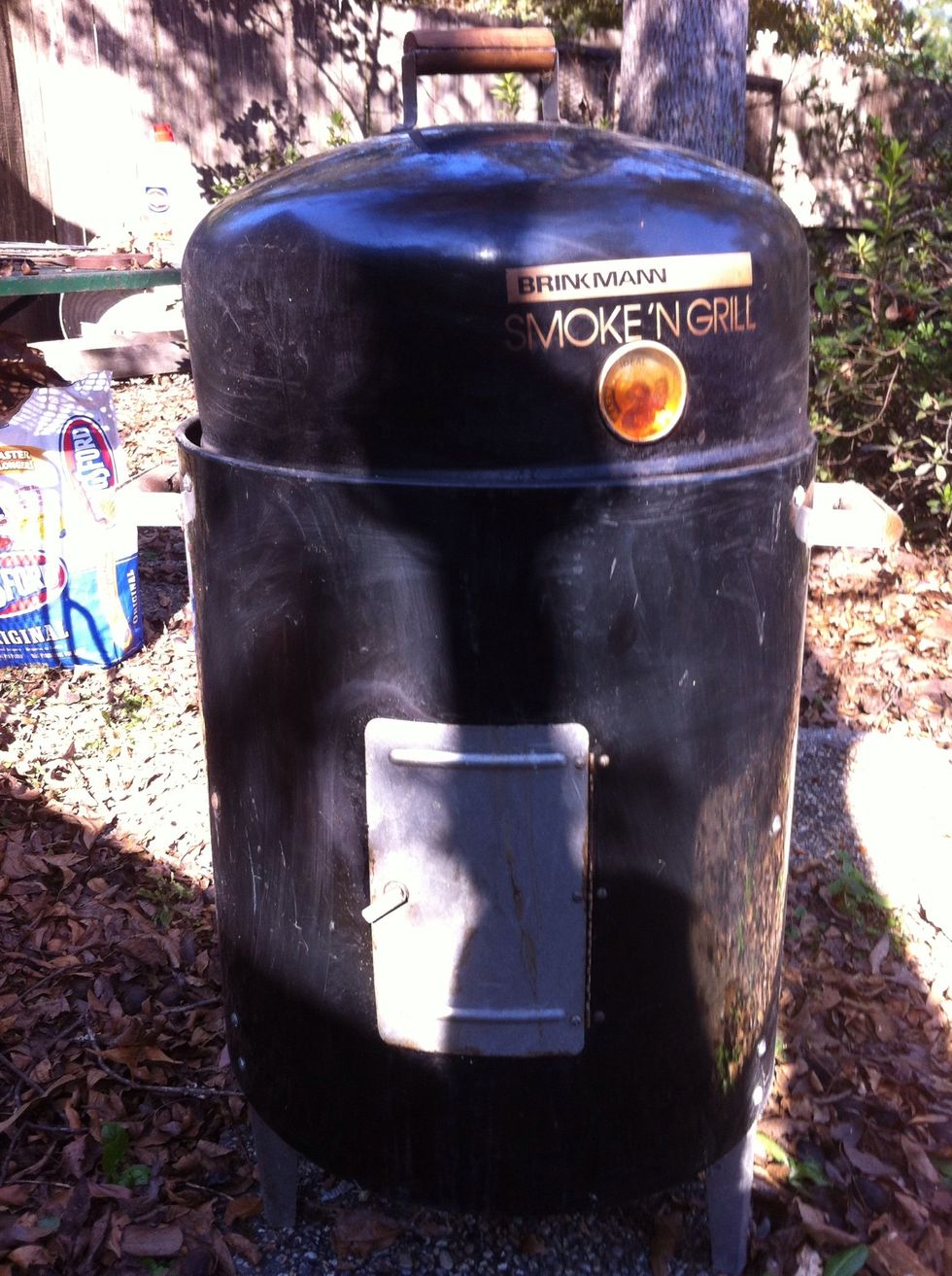 Preheat smoker and add smoke wood (cherry, pecan, hickory).