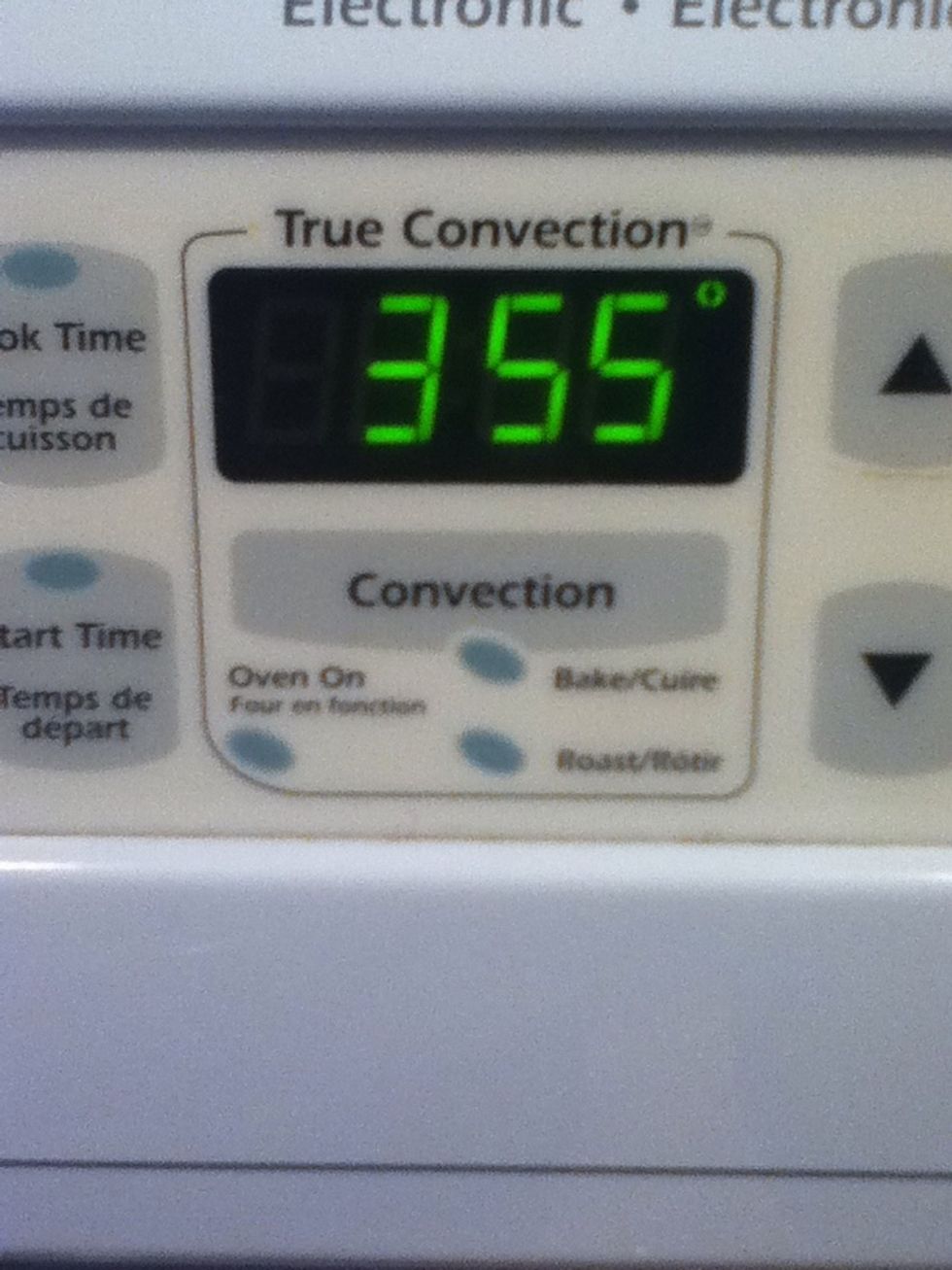 Preheat the oven at 355F