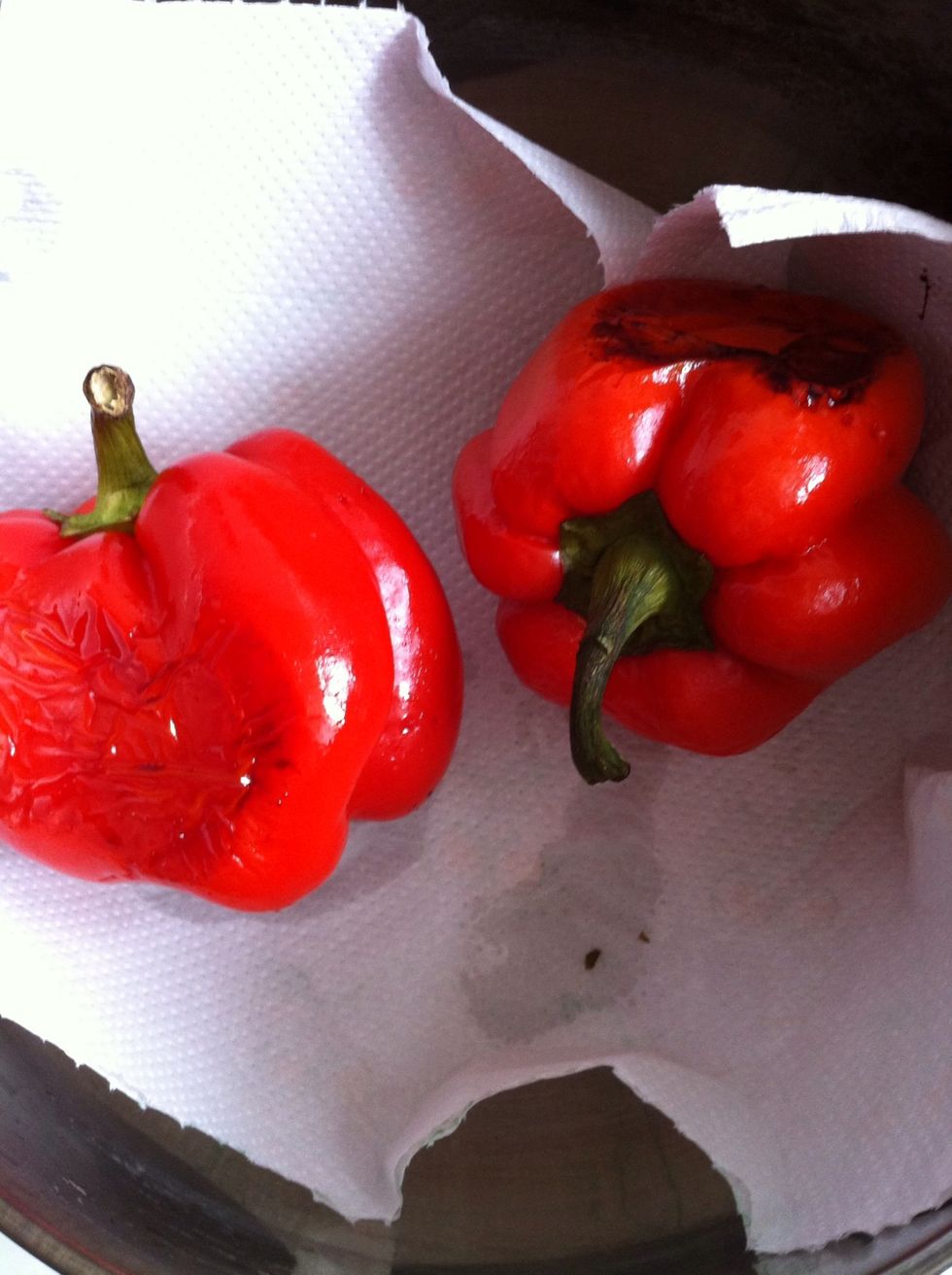 Preheat the oven to 180 *C, and bake the vegetables during 30 min. The should become "blushful".