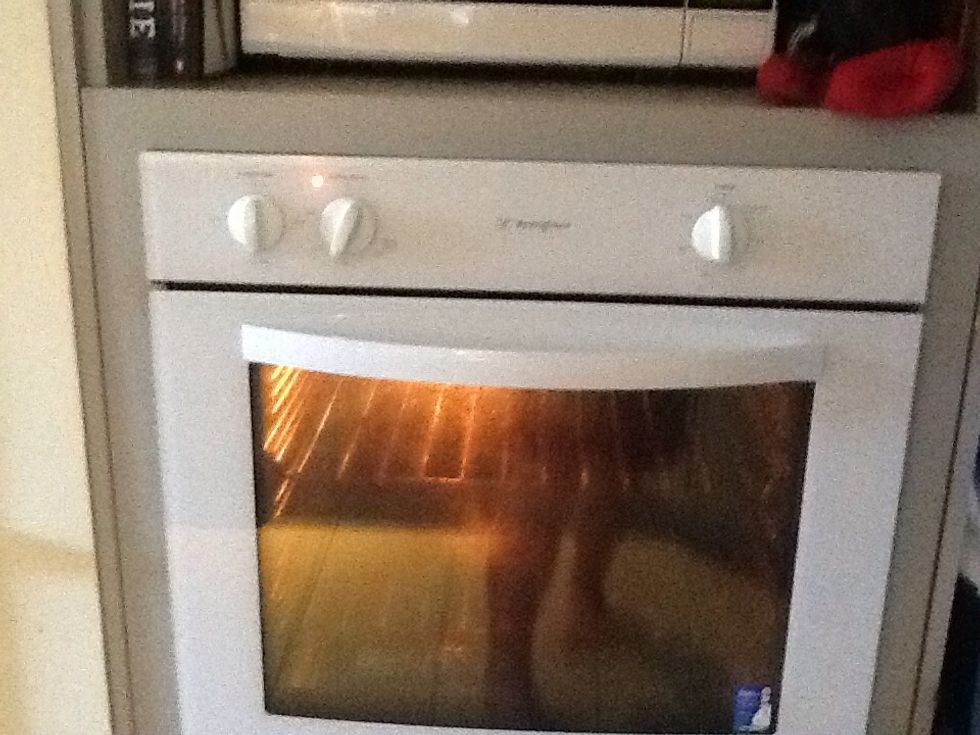 Preheat the oven to 180\u00b0C.