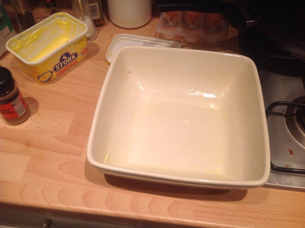 Preheat the oven to 190 and grease an ovenproof dish