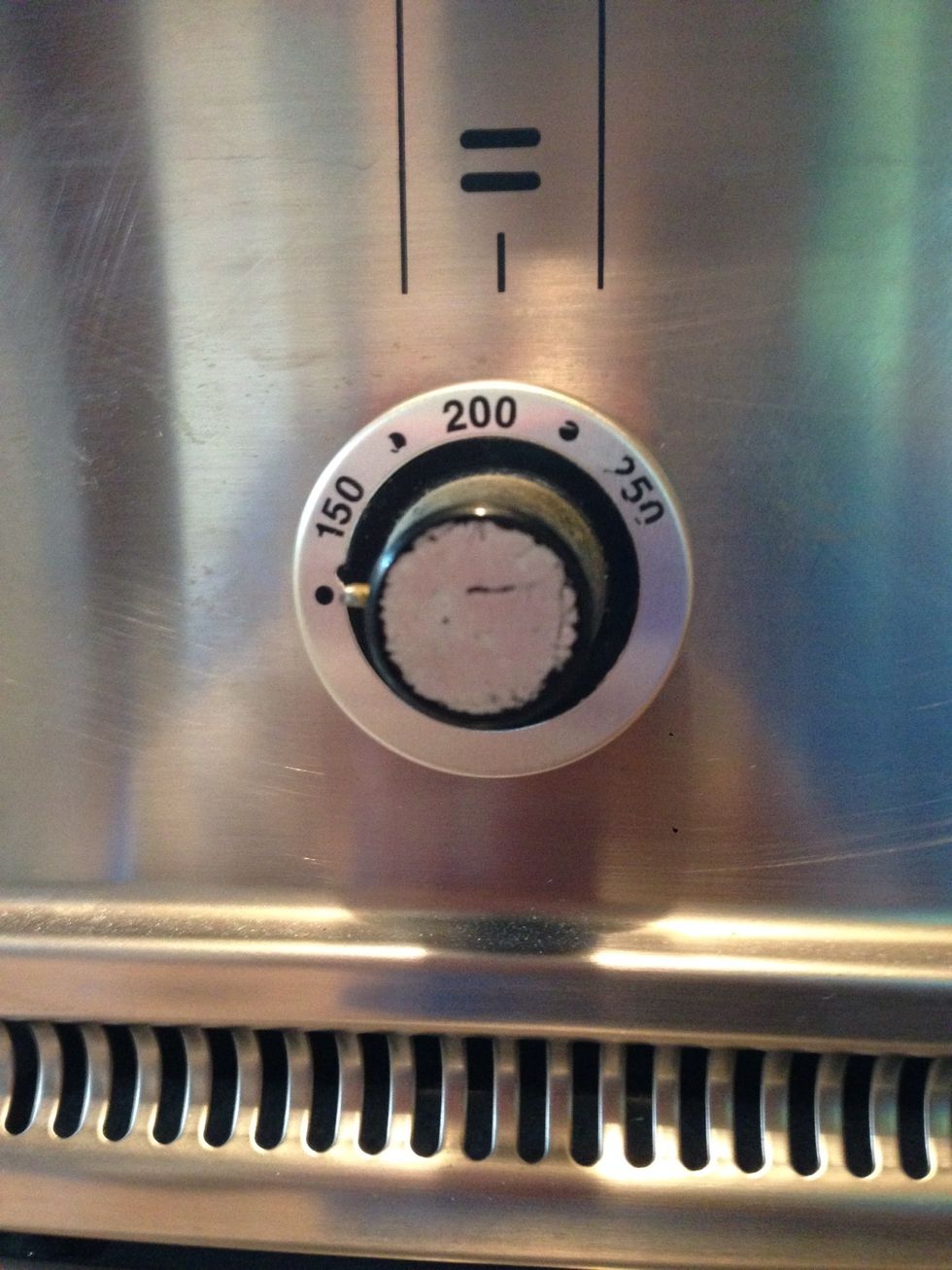Preheat the oven to 200 degrees Celsius.
