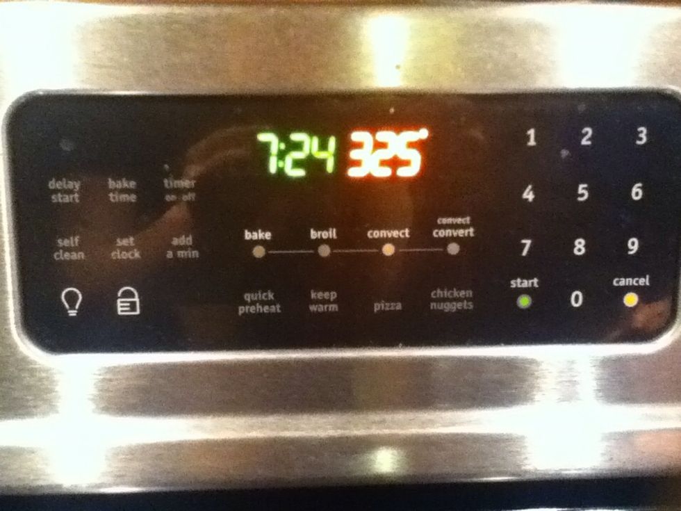 Preheat the oven to 325 degrees F.