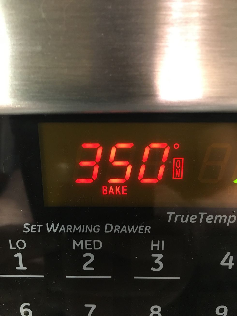 Preheat the oven to 350 degrees f.