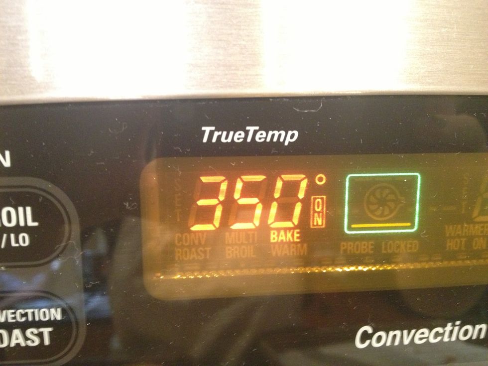 Preheat the oven to 350 degrees.