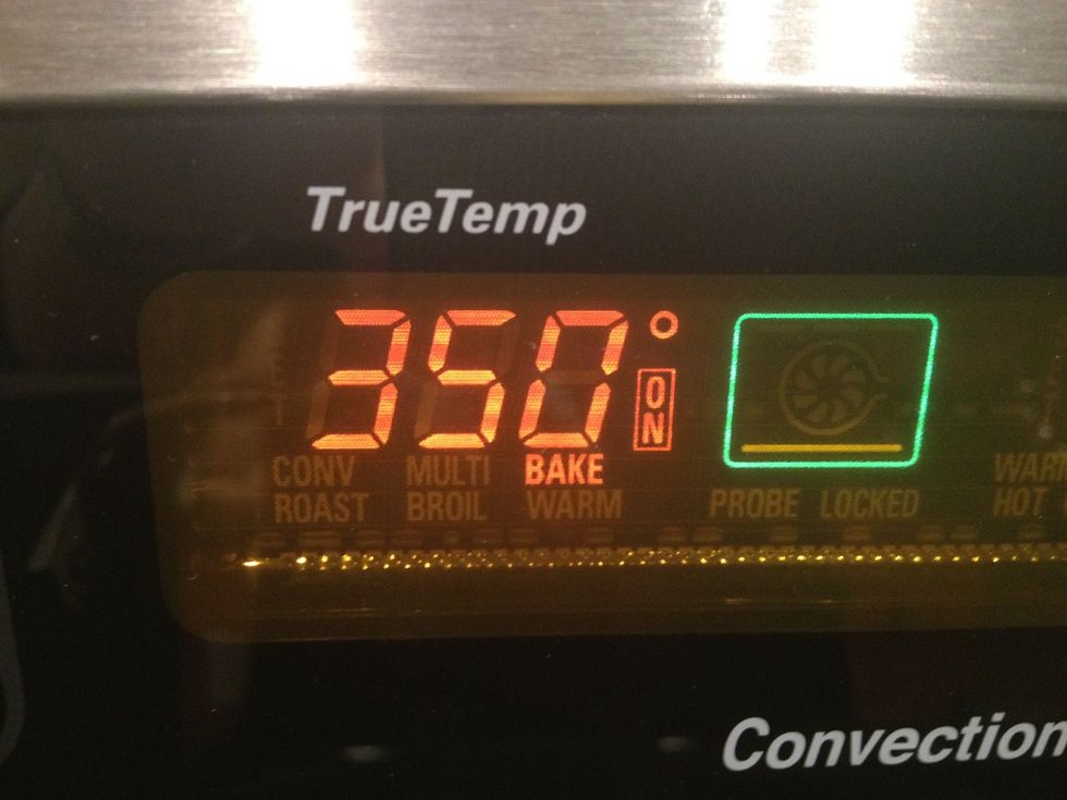 Preheat the oven to 350 degrees.