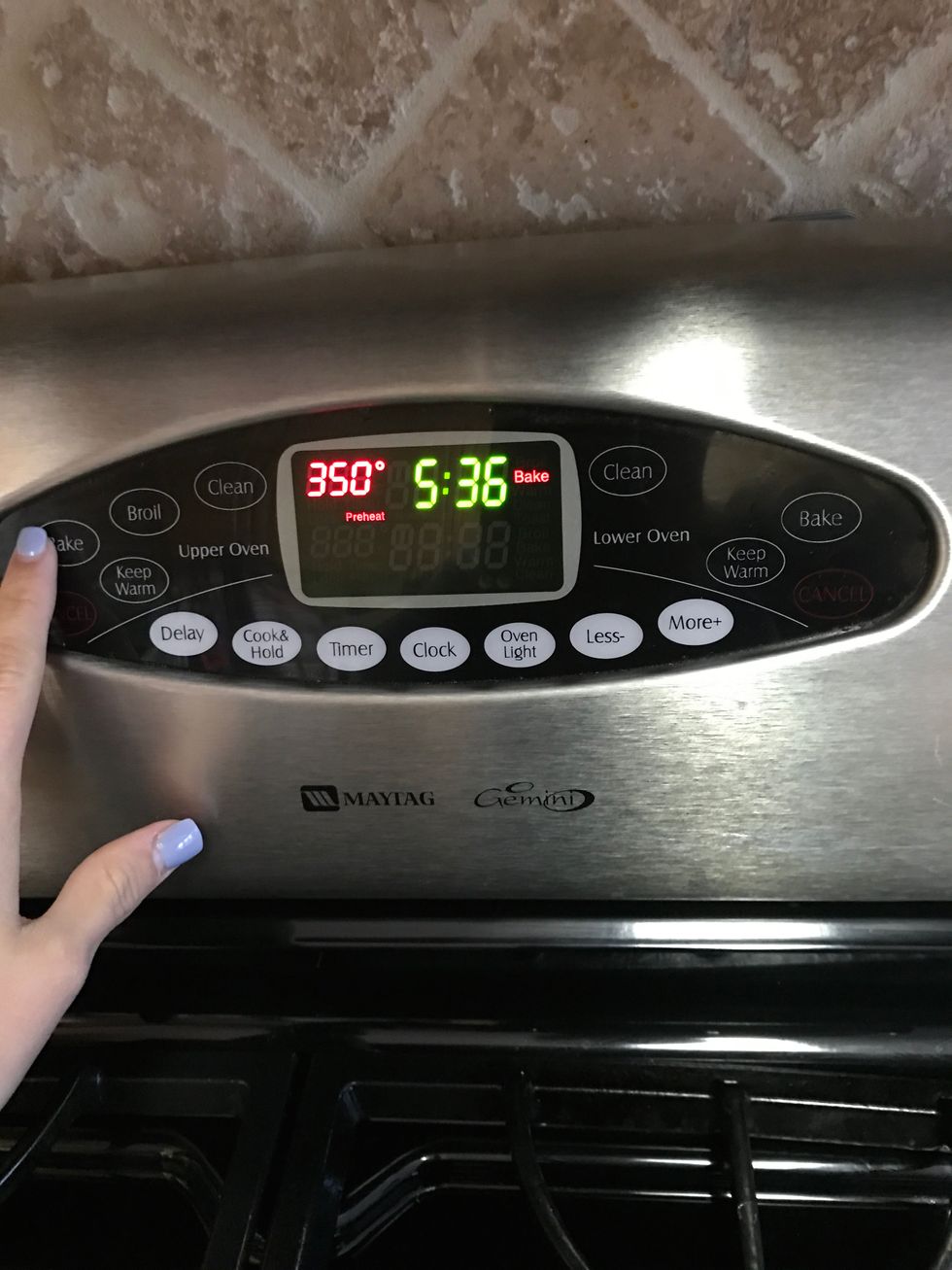 Preheat the oven to 350 degrees