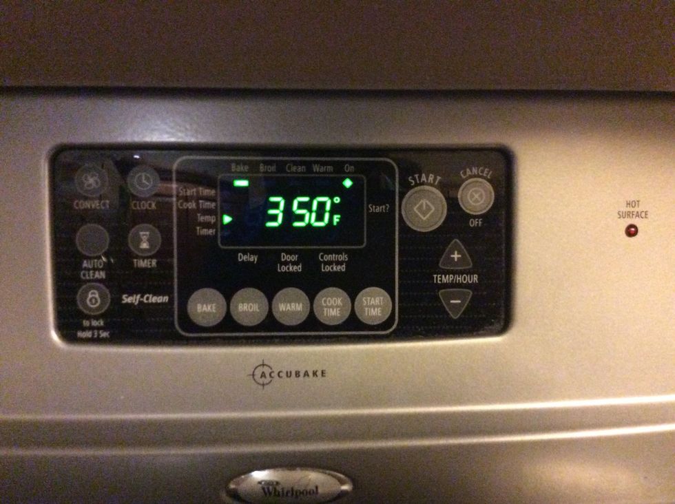 Preheat the oven to 350 degrees
