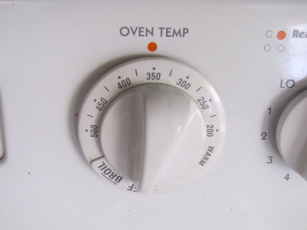 Preheat the oven to 350 degrees.