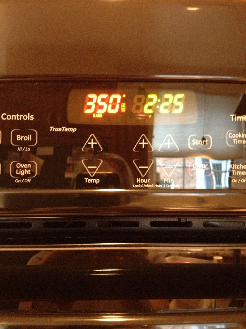 Preheat the oven to 350 degrees.