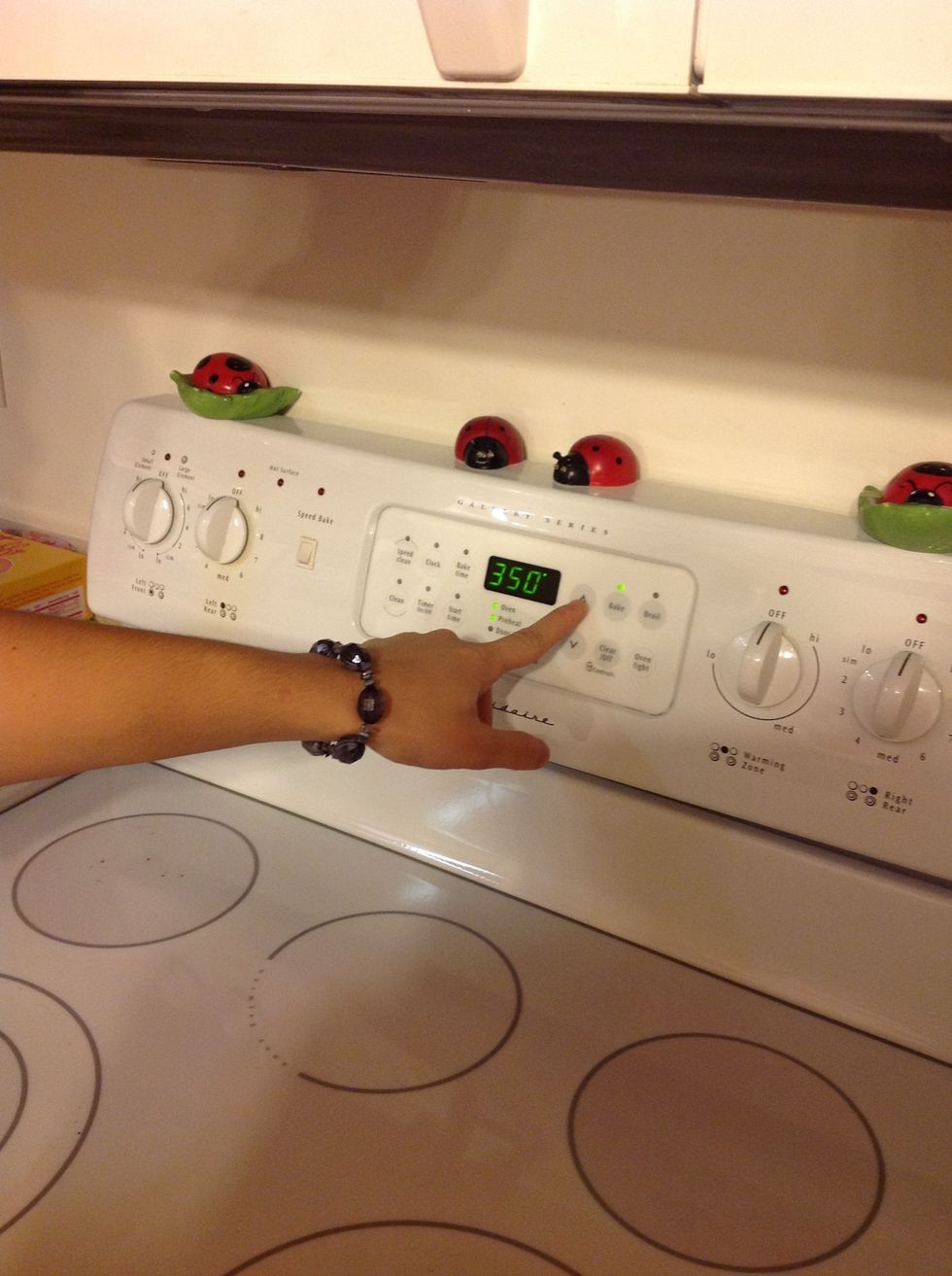 Preheat the oven to 350 degrees.