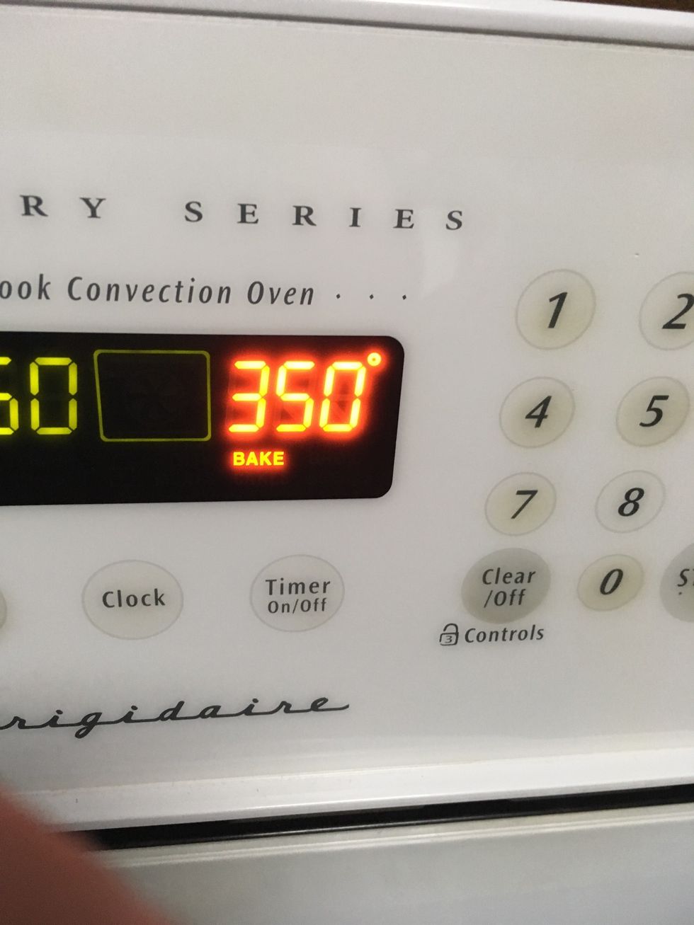 Preheat the oven to 350.