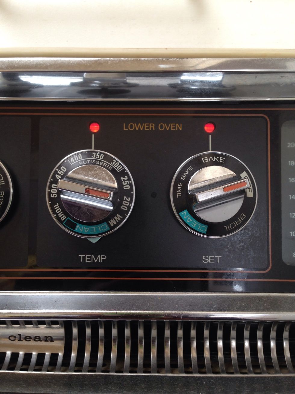 Preheat the oven to 375 Degrees Fahrenheit.