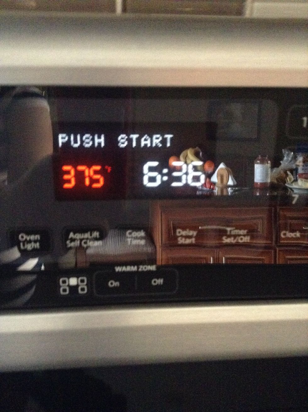 Preheat the oven to 375 F (190 C)