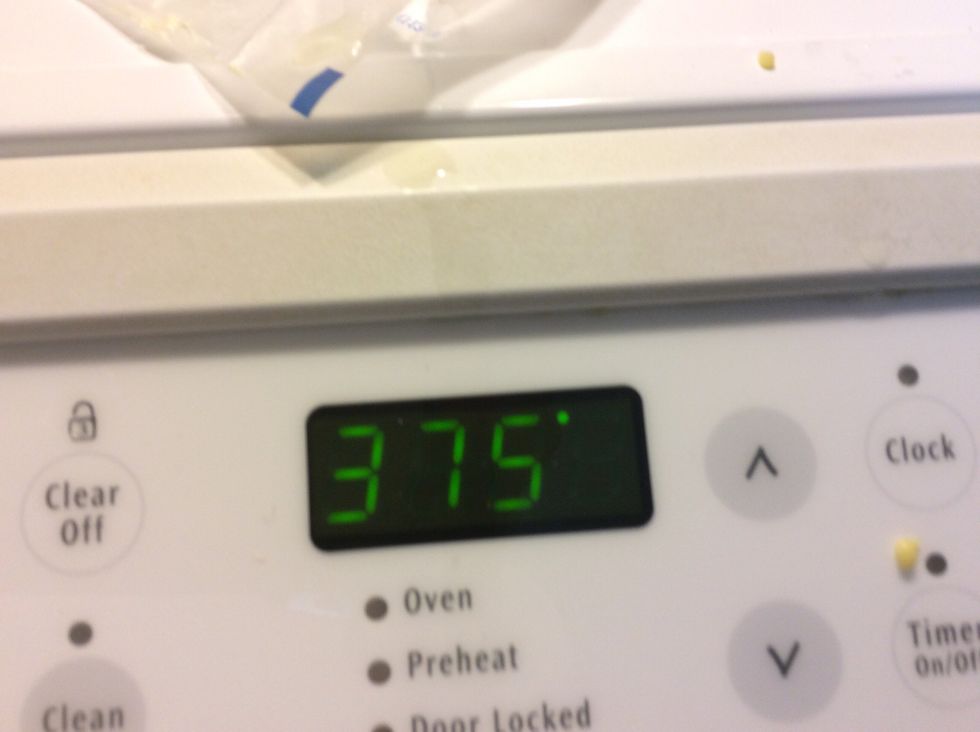 Preheat the oven to 375 F