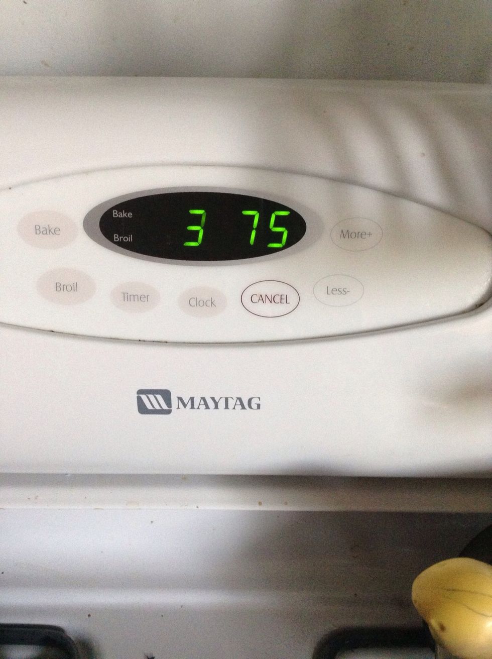 Preheat the oven to 375\u00b0F.