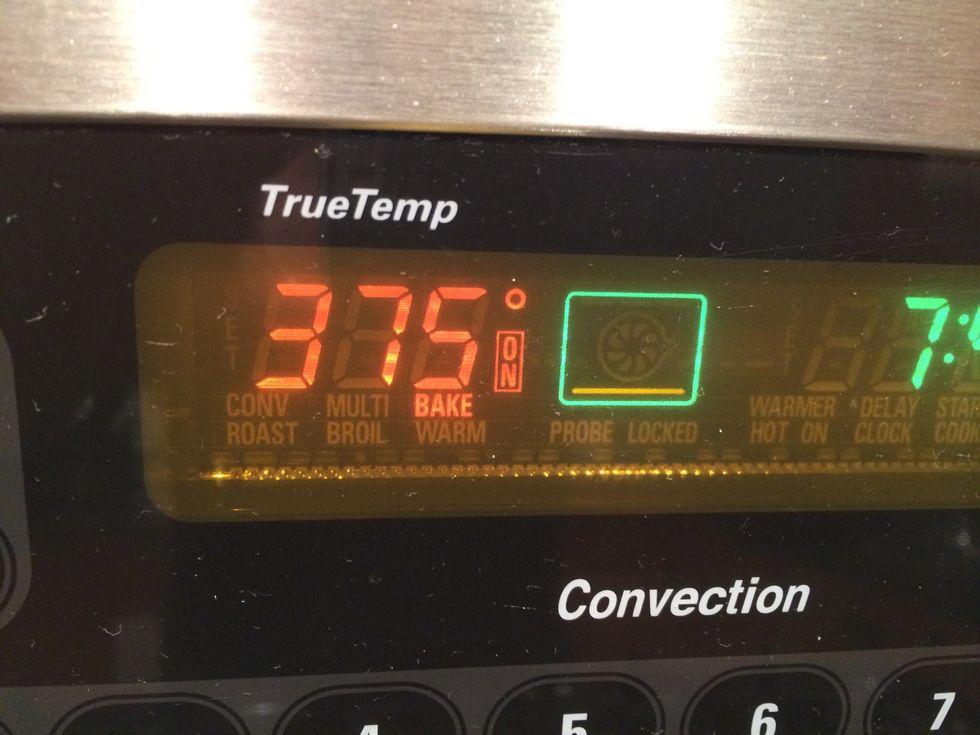 Preheat the oven to 375F