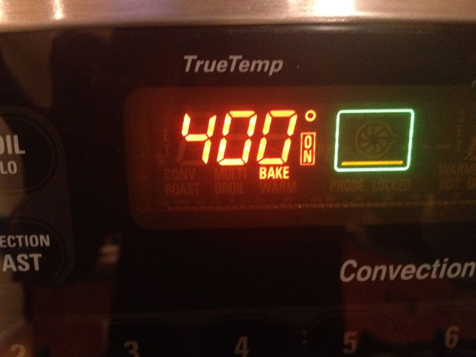 Preheat the oven to 400 degrees.