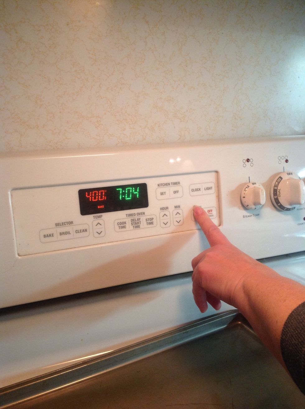 Preheat the oven to 400\u00b0F.